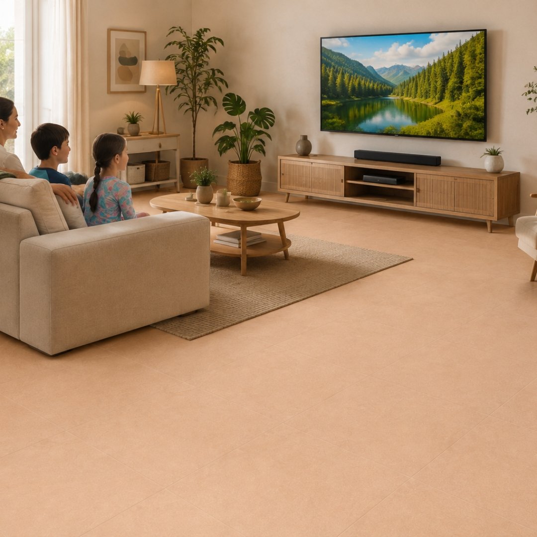 AL 1510 Plain and texture Living Area Tiles - My Home Studio